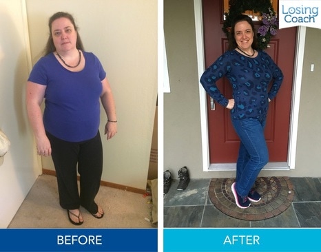 Losing Coach® Weight Loss Before and After Pic